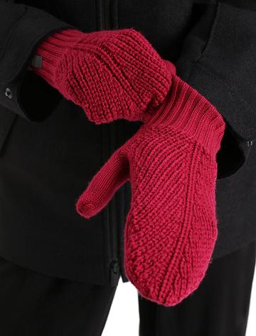 Icebreaker Unisex Merino Waypoint Mittens Férfi Kesztyű Rózsaszín | HU 1063LISH